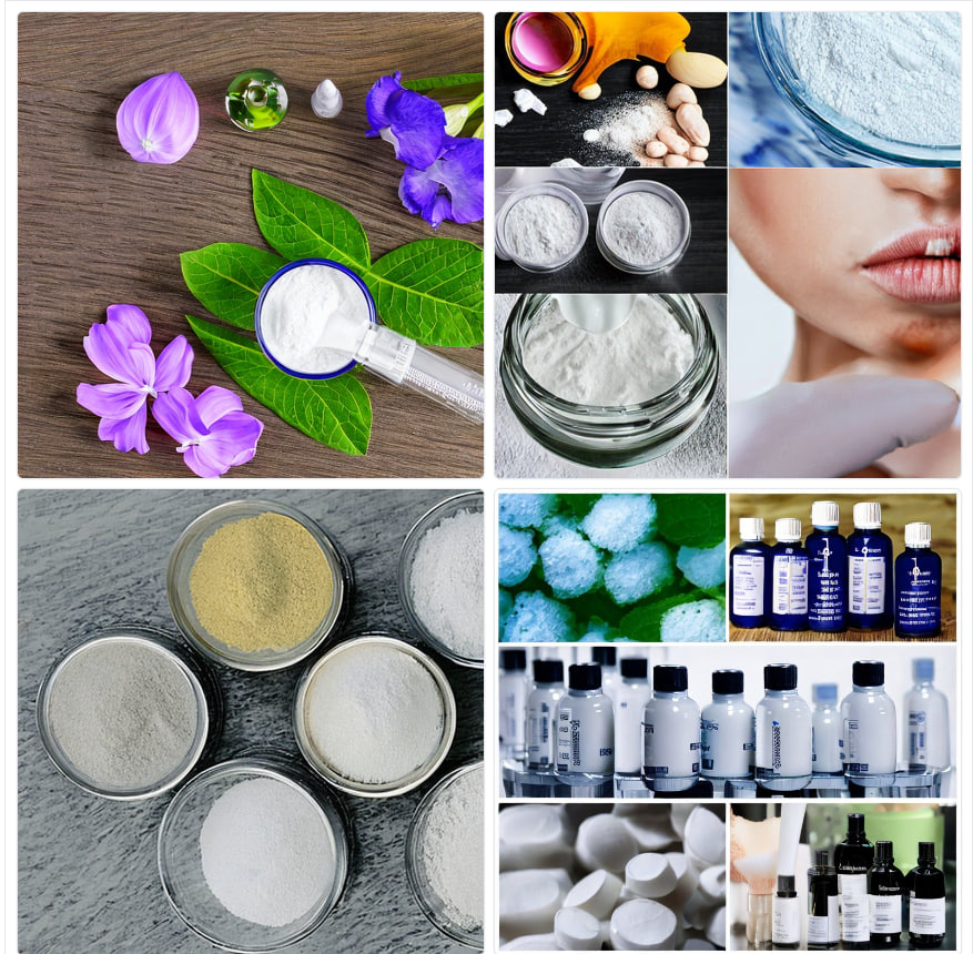 تصاویری از اسید اسکوربیک که در صنایع آرایشی و بهداشتی و مراقبت شخصی مانند محصولات مراقبت از پوست استفاده می شود